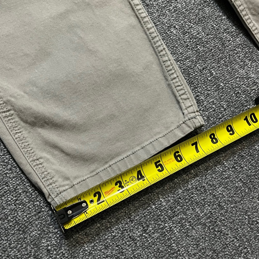 Ridgecut Toughwear Mens 34x32 Beige Canvas Carpenter Pants Utility Workwear - Picture 7 of 11